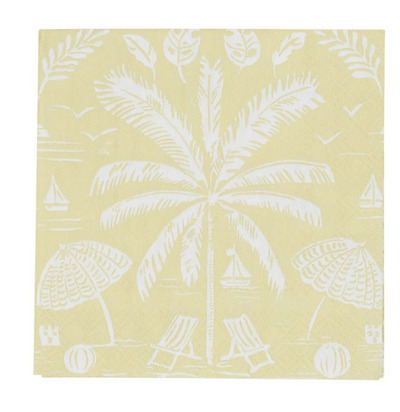 Palms And Parasols Key Lime Napkin Cocktail