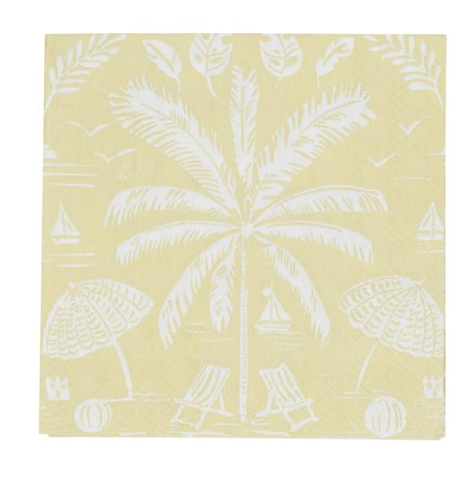 Palms And Parasols Key Lime Napkin Cocktail