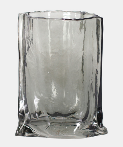 Glass Paper Bag Vase Smoke