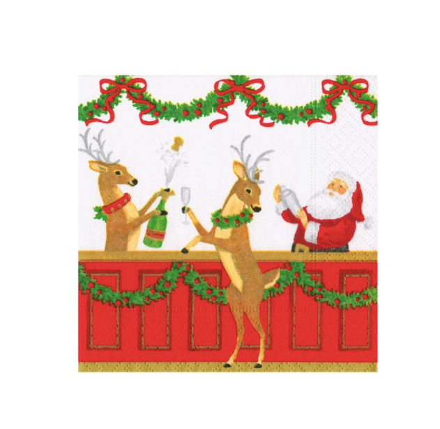 Santas Bar Cocktail Napkins