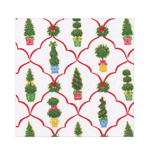 Petit Jardin de Noel Cocktail Napkins