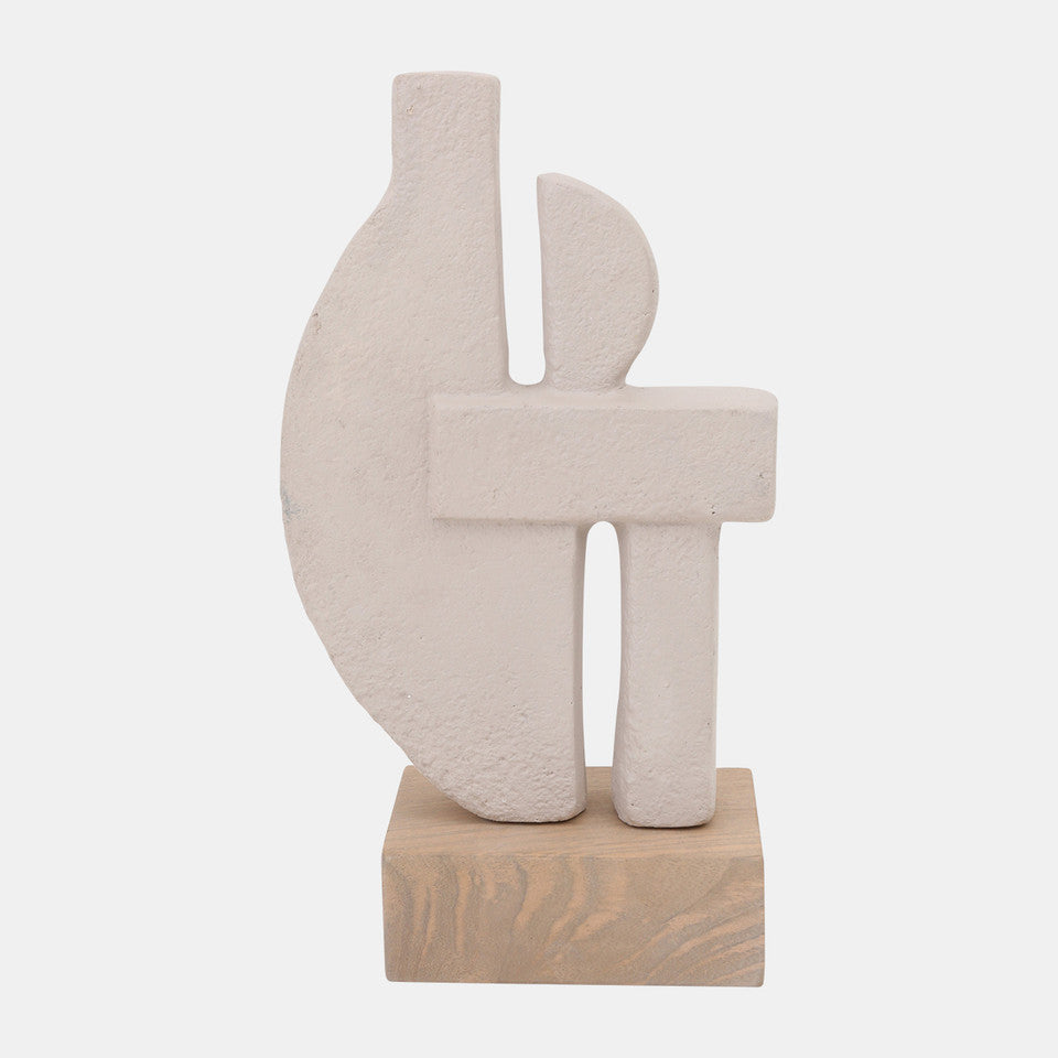 Ecomix 16" Table Sculpture Ivory