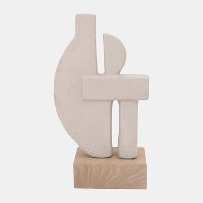 Ecomix 16" Table Sculpture Ivory