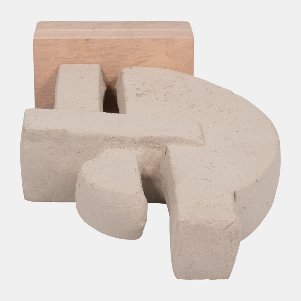 Ecomix 16" Table Sculpture Ivory
