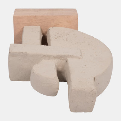 Ecomix 16" Table Sculpture Ivory