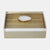 Metal Box Acrylic Lid Agate Knob Multi 7x5