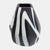 Glass 10" Abstract Contemporary Vase Black