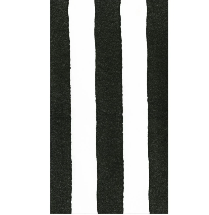 Cafe Stripe Black Guest Towels