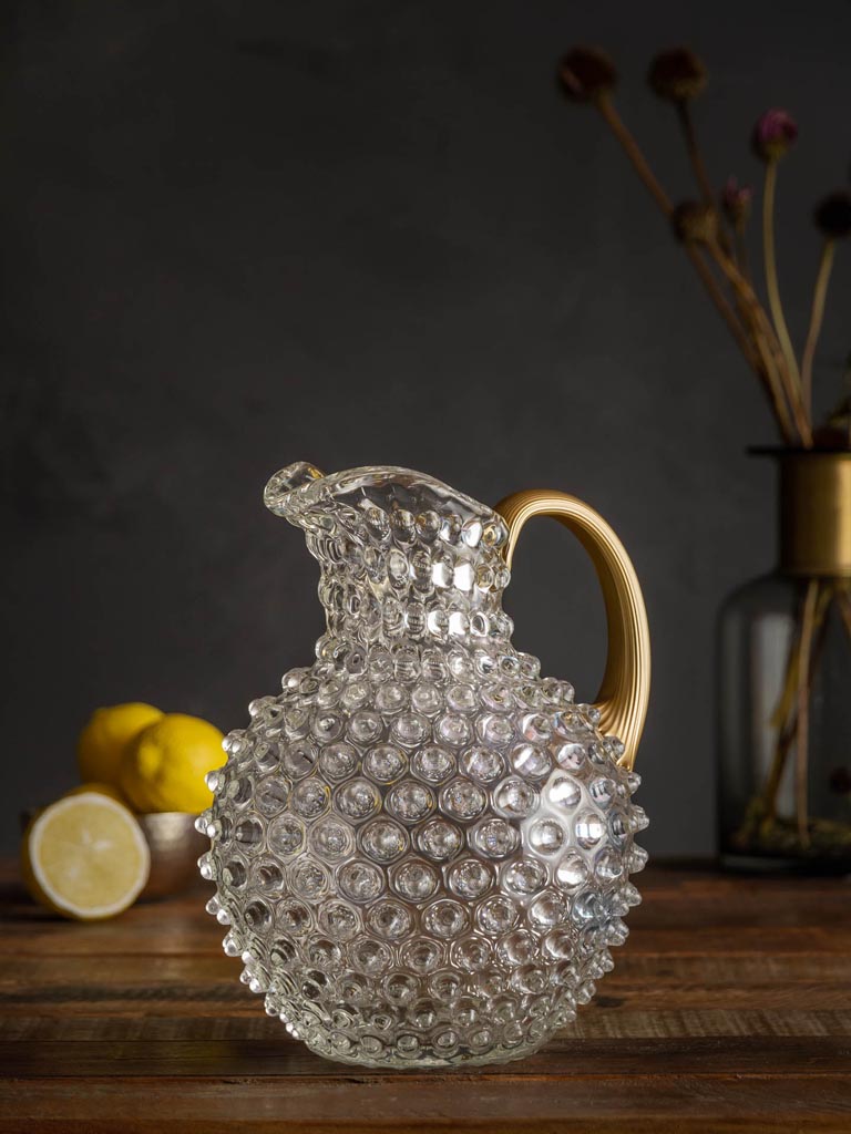 Hobnail Pitcher 2L Clear