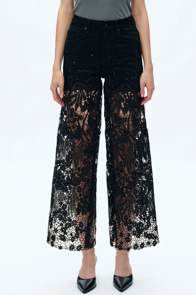 Frica Wide Leg Jean Black