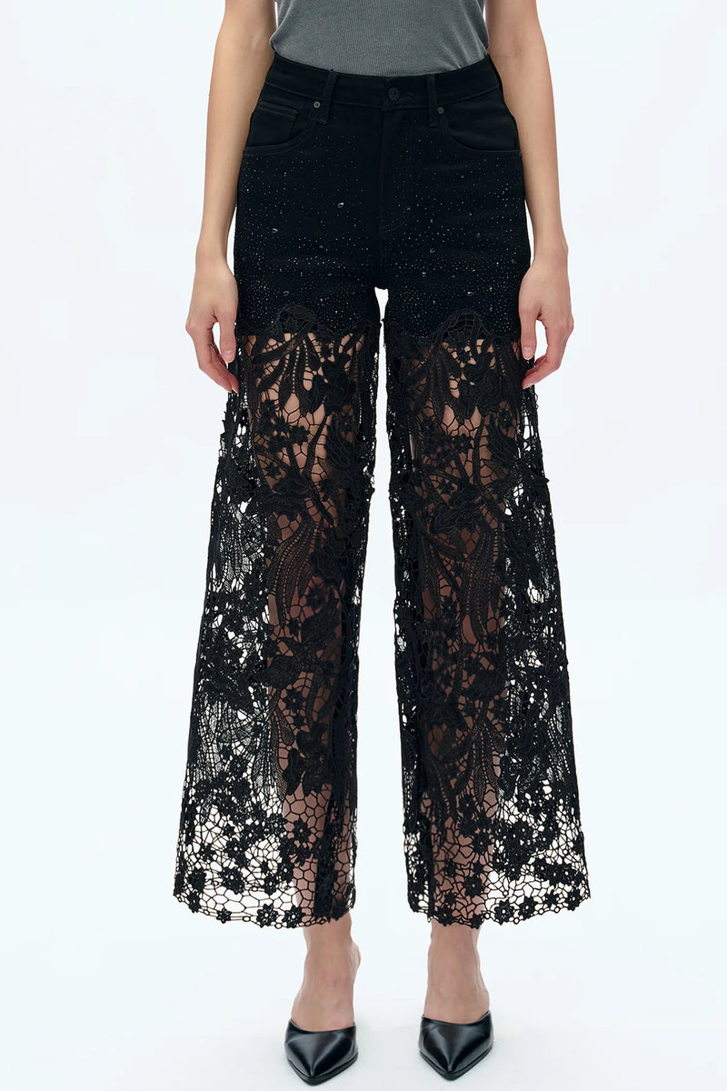 Frica Wide Leg Jean Black