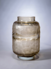 Glass Zeus Vase Brown