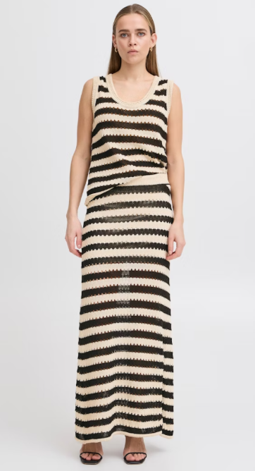 Ihbirdis Skirt Black Cream