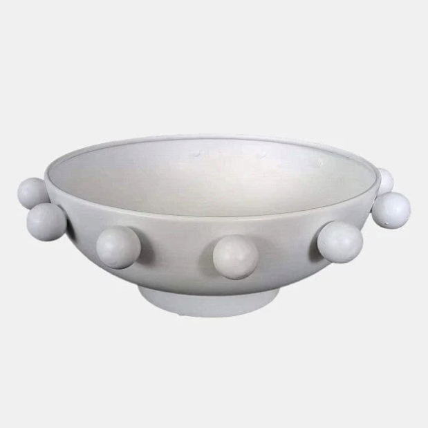 Hobnail Bowl White