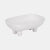 Footed Rounded Rectangle Bowl White