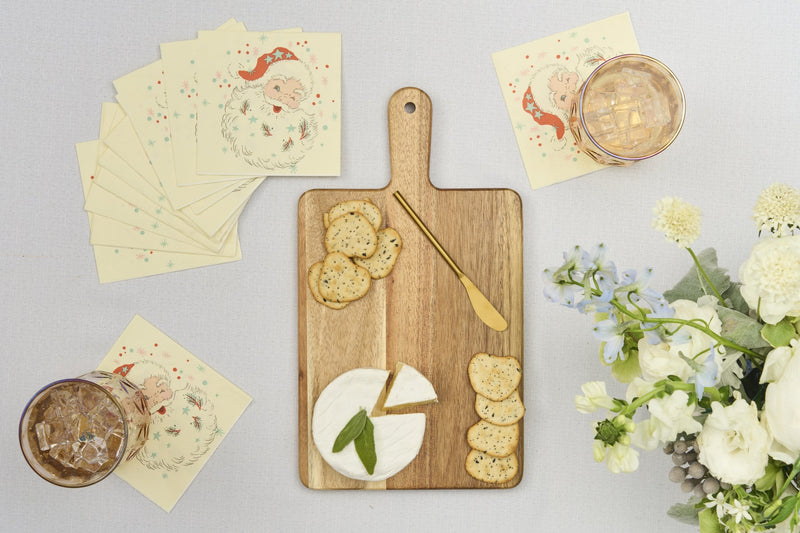 Board Gift Kit Vintage Santa Napkin