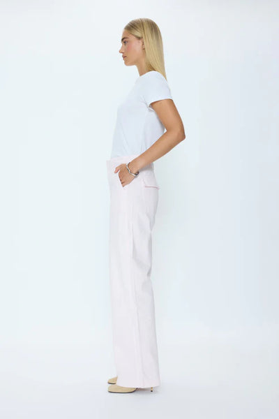 Wren Relaxed Straight Utility Pant Ice Pink