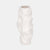 Jagged Textured Vase White