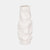 Jagged Textured Vase White