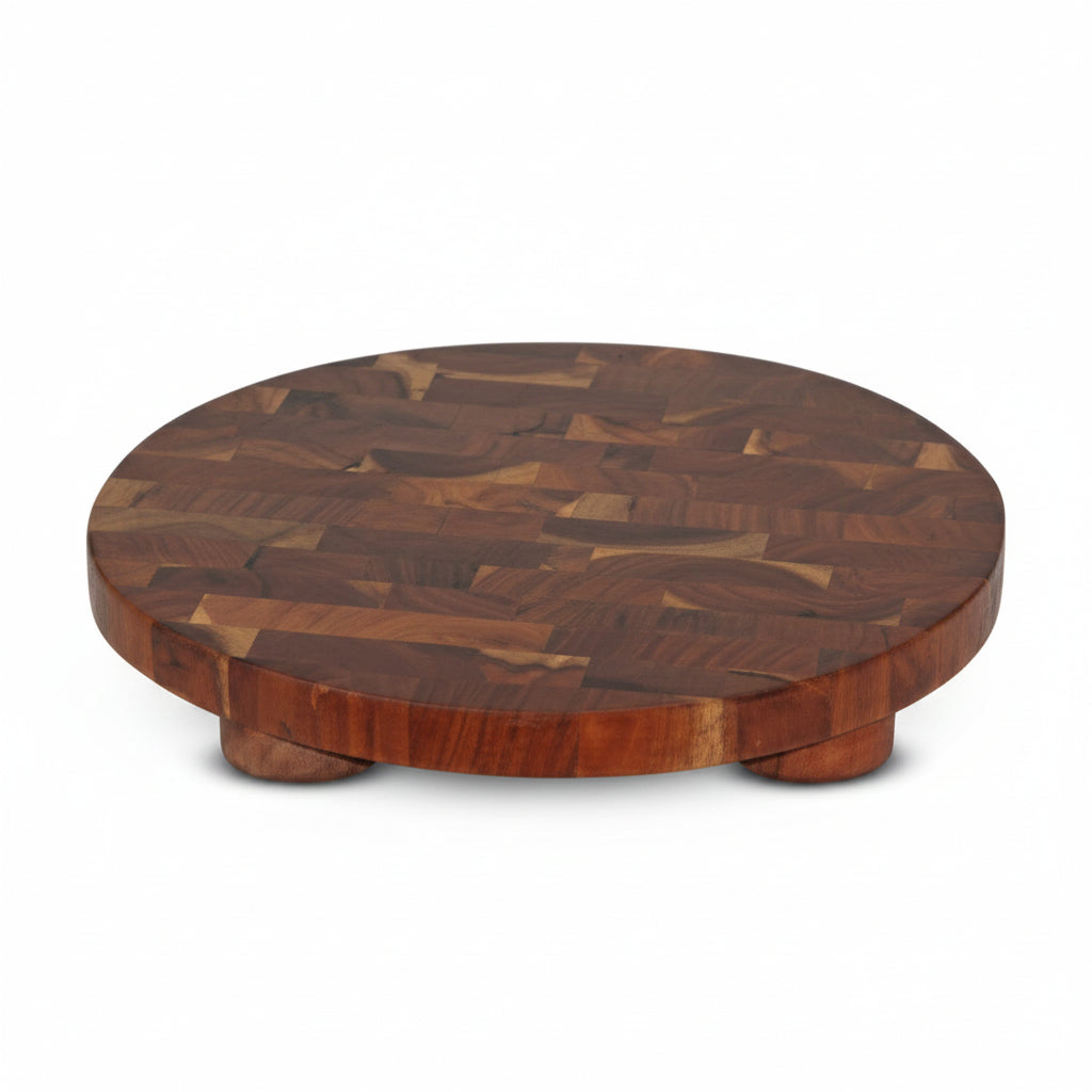 Round Wood Cake Stand
