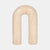 Rounded Travertine Arch Object Tan