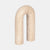 Rounded Travertine Arch Object Tan