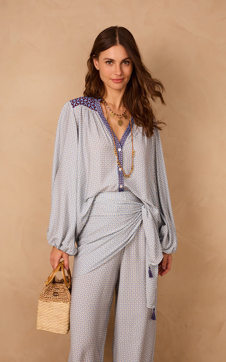 Azul Shirt Estampado