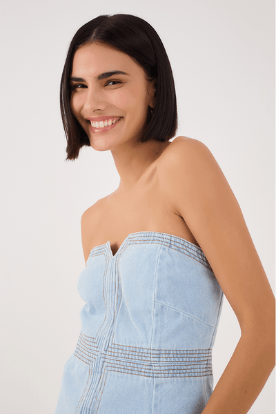 Camila Corset Demin