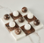 Marble Tic Tac Toe White Beige