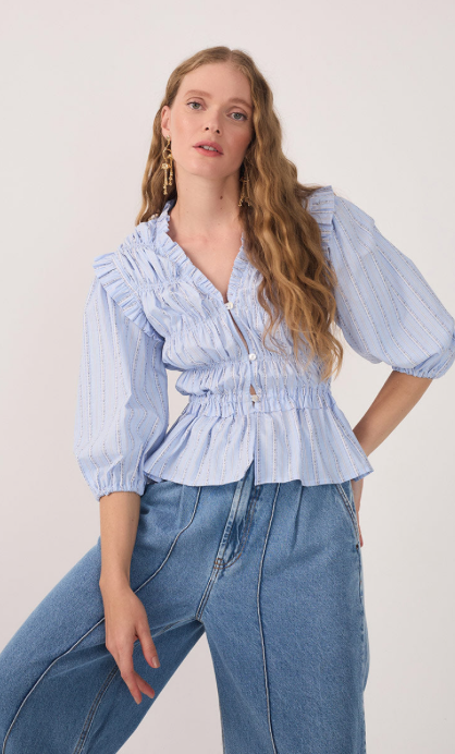 Luciana Blouse Blue