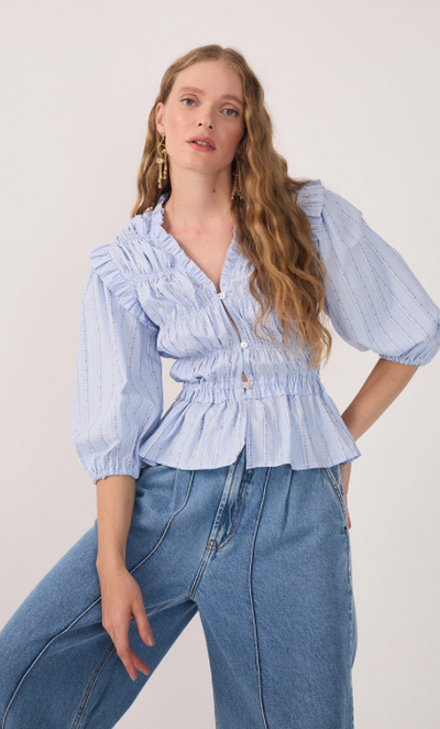 Luciana Blouse Blue