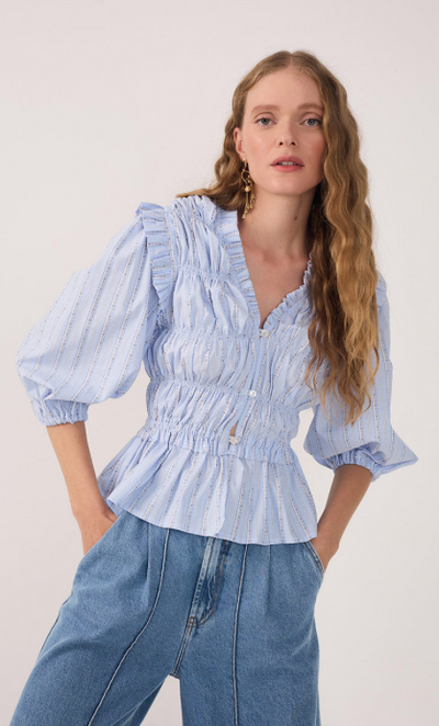 Luciana Blouse Blue