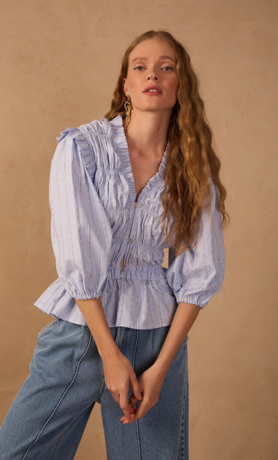 Luciana Blouse Blue