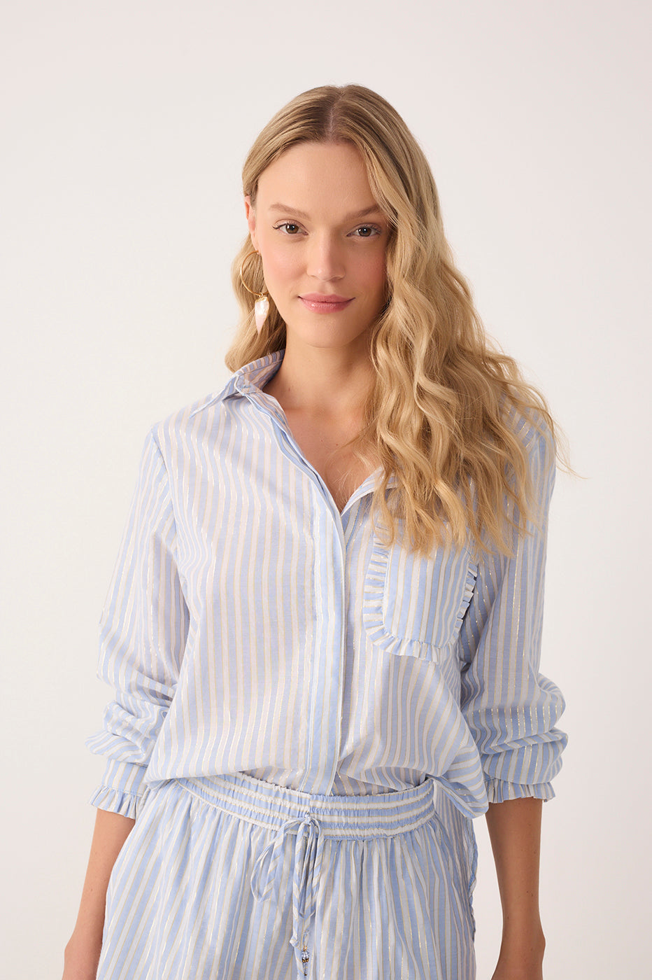 Silvia Shirt Stripe Blue