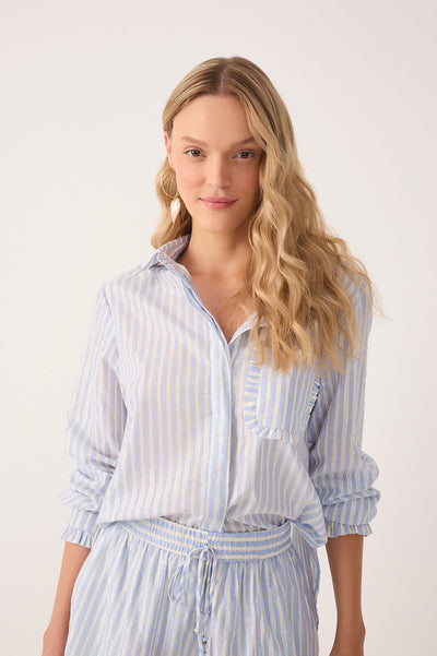 Silvia Shirt Stripe Blue