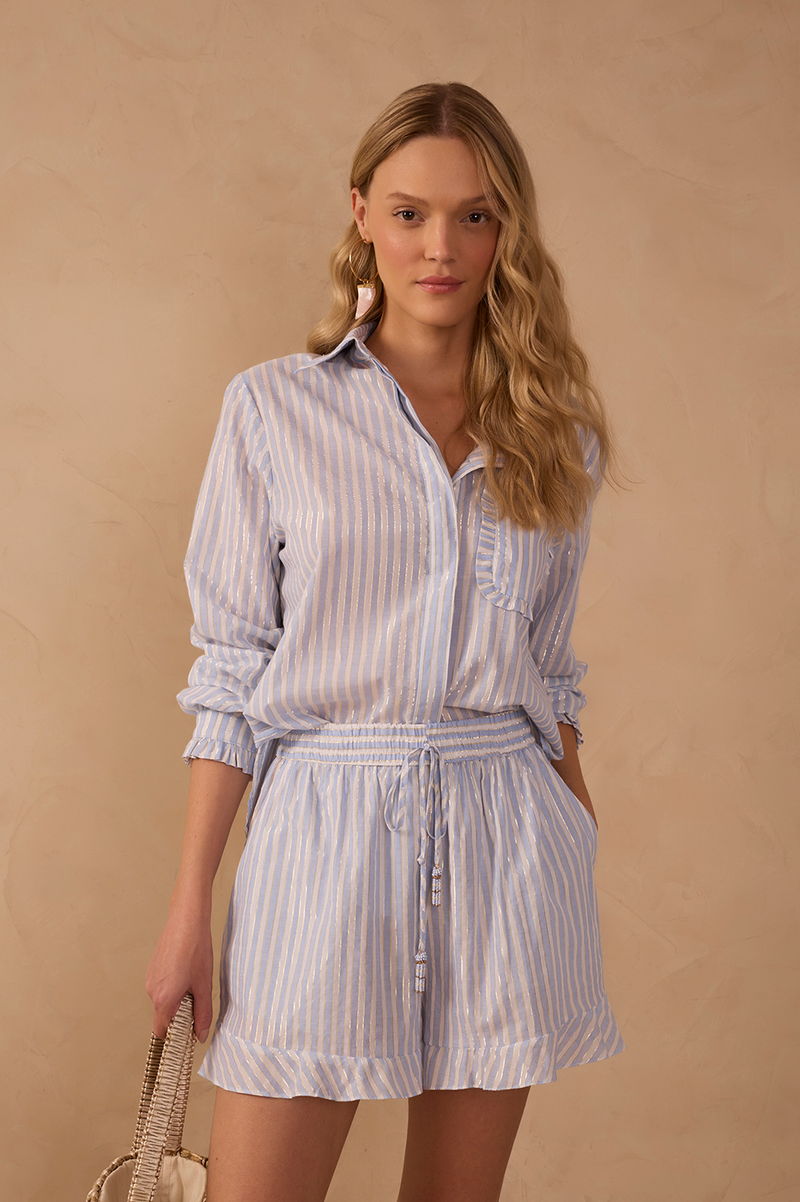 Silvia Shirt Stripe Blue