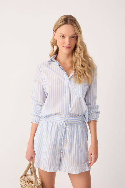Silvia Shirt Stripe Blue