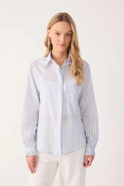 Silvia Shirt Stripe Blue