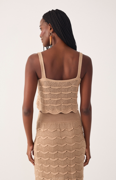 Denys Crop Top Beige