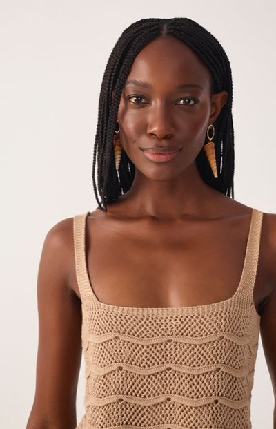 Denys Crop Top Beige
