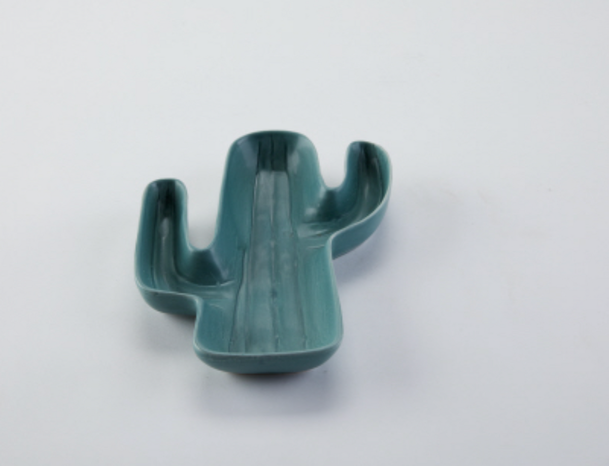 Ceramic Cactus Dish Serving Tray S