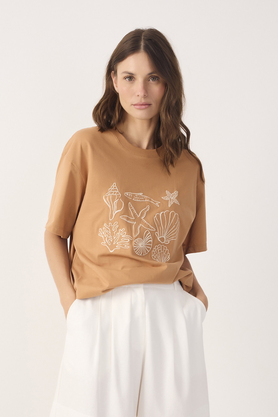 Maria Tshirt Concha Beige