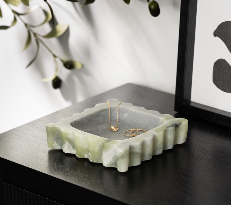 Green Marble Tray