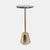Petrified Wood Top Drink Table Black Gold