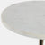 Marble Ball Base Accent Table White Gold