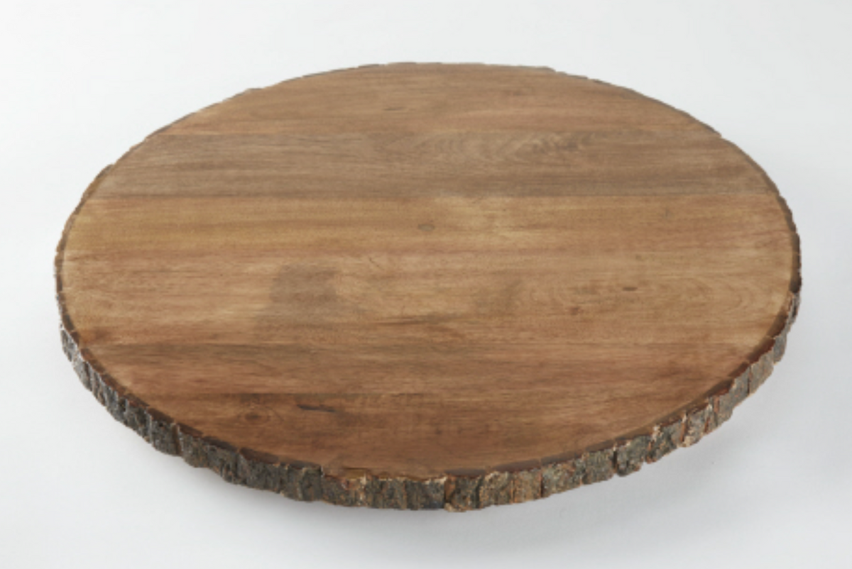 Bark Edge Lazy Susan L