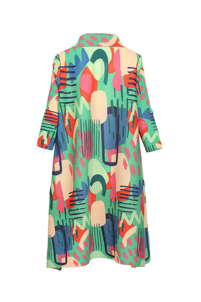Mani Dress Multi Green