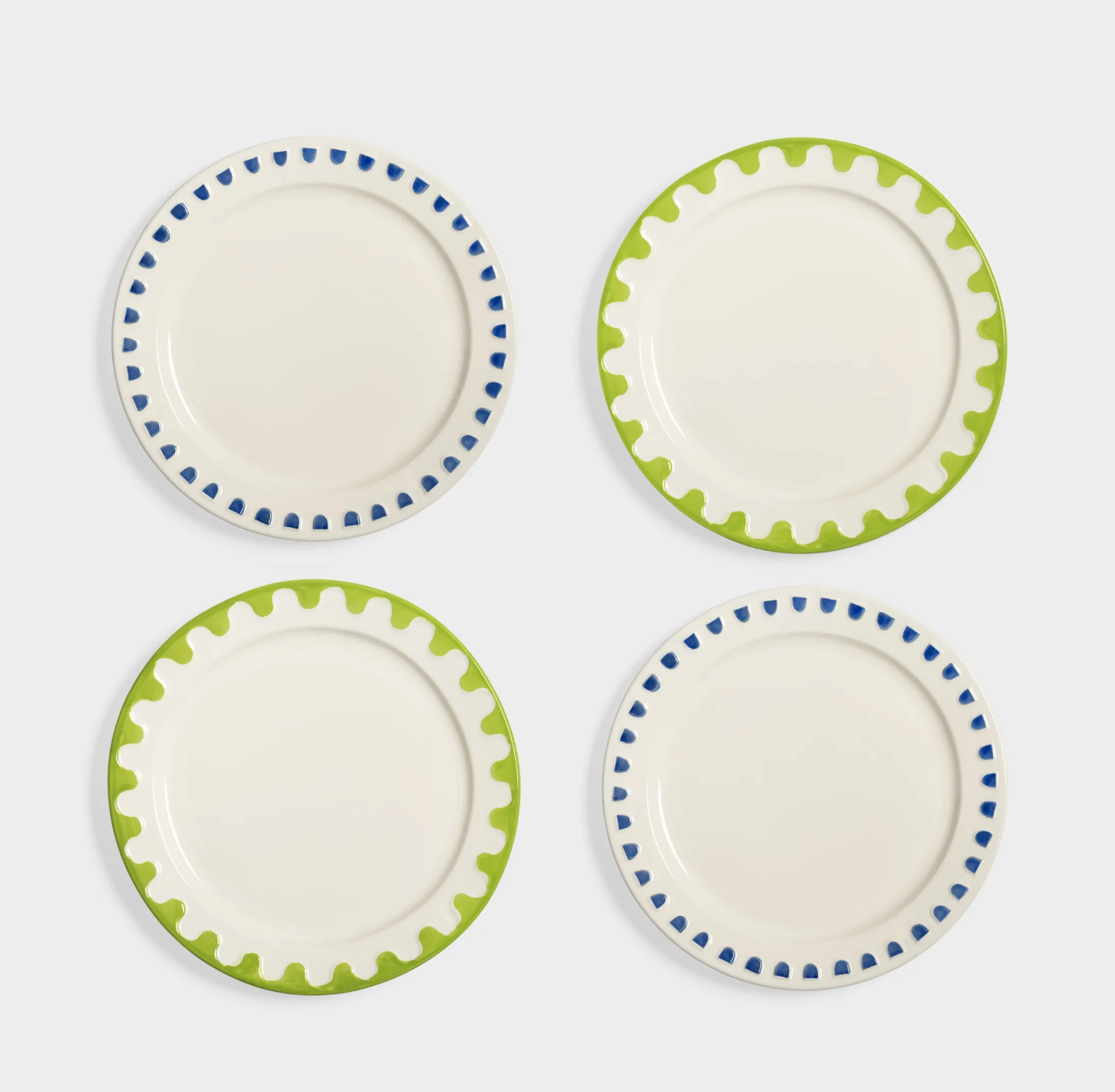 Plate Folk Medium Set of 4