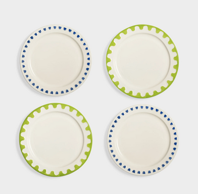 Plate Folk Medium Set of 4