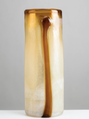 Glass Ekambar Vase Amber L